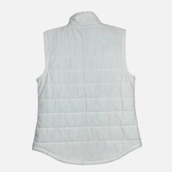 DKNY Women's Puffer Vest Light Grey Full Zip Front Pockets XL NWT - Picture 2 of 2